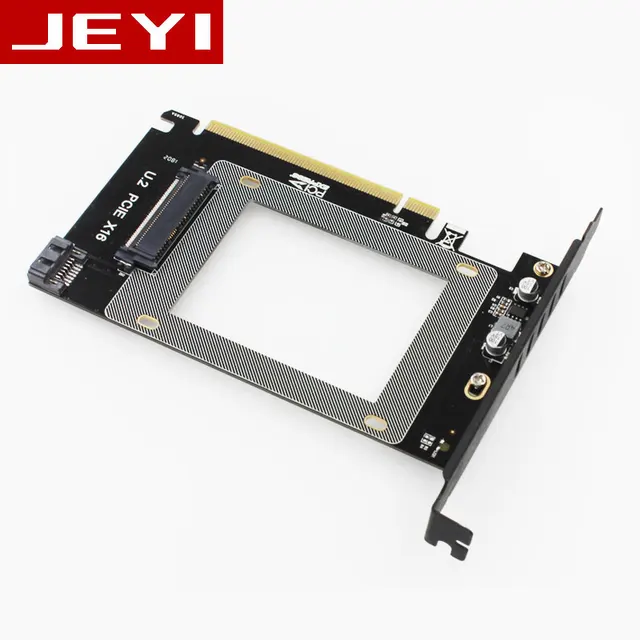 JEYI-Adaptador de SFF-8639 U2X16 pci-express 3,0, 4x, a U.2 X16, NVMe, PCIe, SSD, PCI-e a U2, M2, NGFF, 2,5 ", SSD a PCI-E, X16, intel x4 JEYI-Adaptador de SFF-8639 U2X16 pci-express 3,0, 4x, a U.2 X16, NVMe, PCIe, SSD, PCI-e a U2, M2, NGFF, 2,5 ", SSD a PCI-E, X16, intel x4