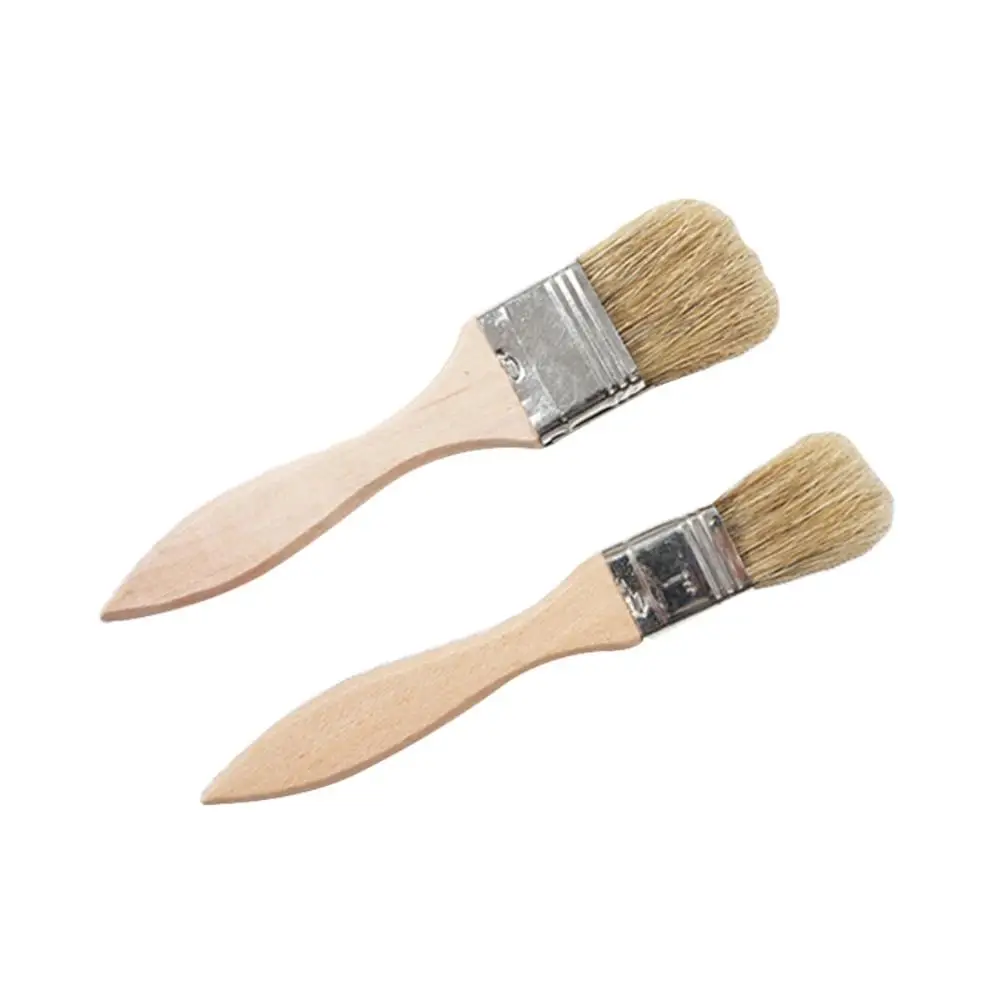 

2pcs/set BBQ Wood Handle Brush Barbecue Food Brush Cooking Accessories Bristle Brushes Kitchen