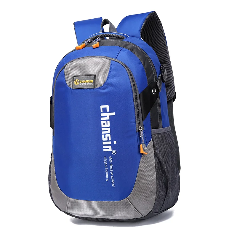 Мужской рюкзак, дорожная сумка, школьная сумка для подростков, нейлоновые Водонепроницаемые рюкзаки на цепочке, мужской рюкзак, повседневная сумка для ноутбука, рюкзаки - Цвет: Royal blue