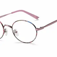 Новое поступление, ретро очки для чтения, компьютер, цветочный принт, круглые очки в винтажном стиле, маленькое лицо или KDS, металлические очки