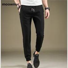 Стиль Для мужчин брюки шаровары ботильоны-Длина Брюки Homme Повседневное Slim Fit Lightweight Pant Masculino летние штаны человек