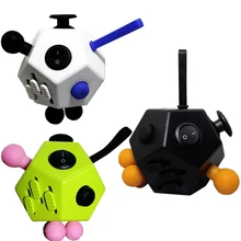 Антистресс для офиса Волшебные кубики 12-сбоку Cube избавляет от тревоги Boredom кончиками пальцев анти раздражительности декомпрессии забавные антистрессовые игрушки