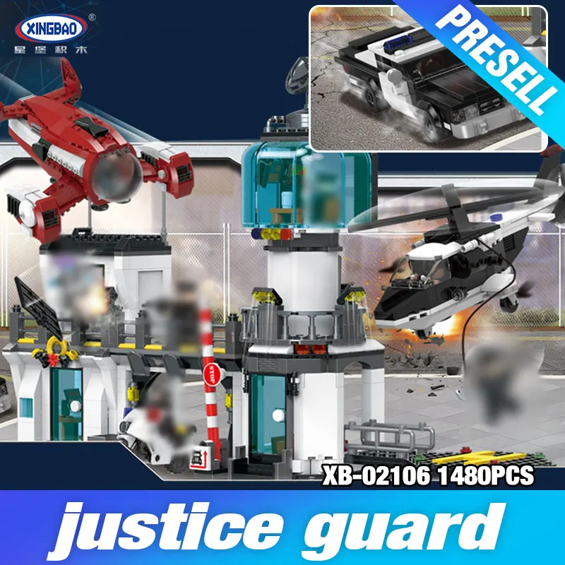 

XingBao 02106 The Police Station Escape Set City Series Model Building Blocks Bricks Toys Eudcational DIY Boy's Birthday Gifts