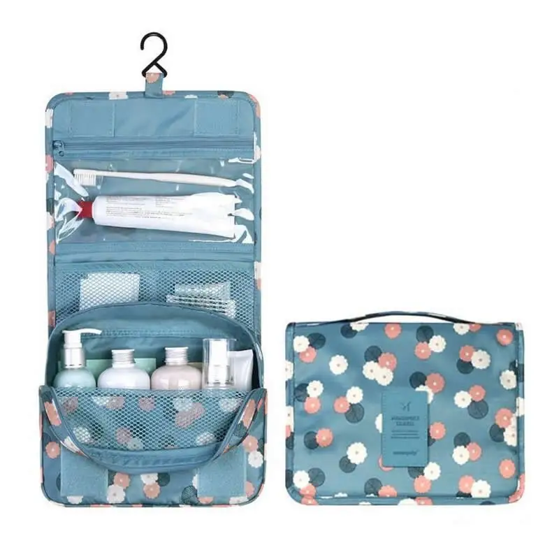 

Hanging Travel Cosmetic Bag Women Zipper Make Up Bags High Capacity Makeup Case Handbag Organizer Storage Wash Kit Beauty Bag