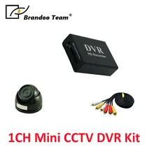 Мини купольная камера для скрытого 1CH D1 SD DVR, 1CH DVR рекордер комплект inlcude камера и видео кабель