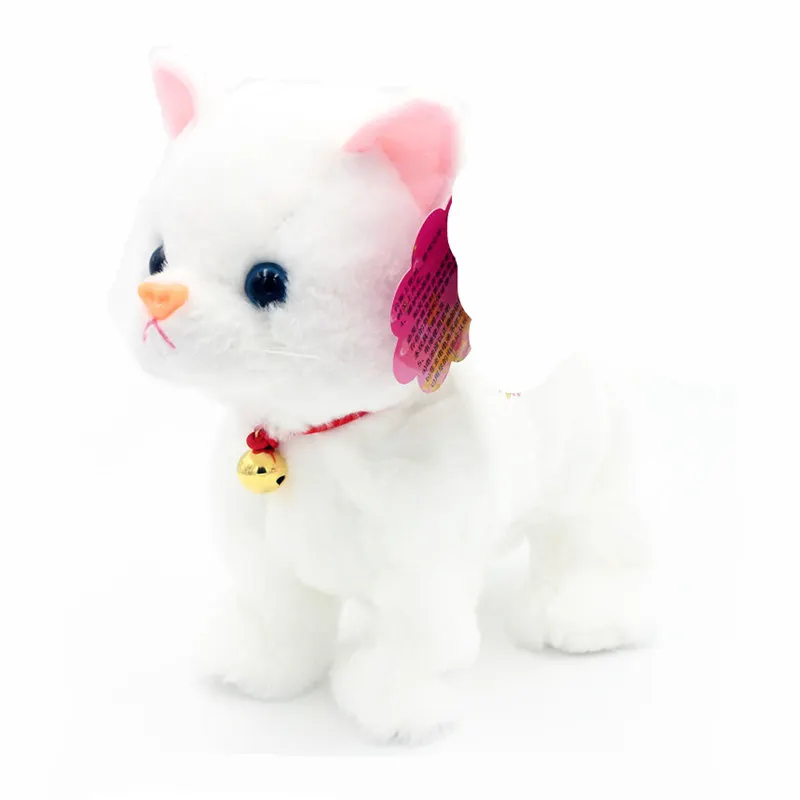 

[Bainily] Soft Electronic Pets Sound Control Robot Cats Stand Walk Electric Pets Cute Interactive Cat Plush Baby Toys For Kids