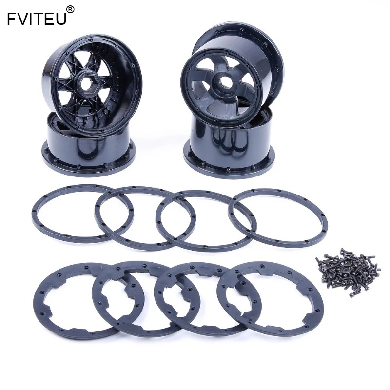 

FVITEU Plastic Wheel Hub and Wheel Rim kits For 1/5 HPI Baja 5B SS Rovan King Motor