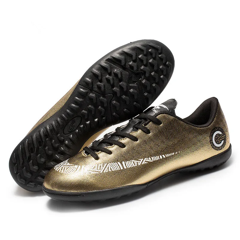 

ZHENZU Brand Professional Men Women Indoor Soccer Shoes Trainer Football Boots TF Turf Soles Sneakers Adult Sport Soccer Cleats
