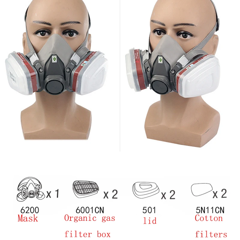 Пыленепроницаемая Рабочая маска 6200 газ спрей краска специальная защитная анти-формальдегид химические пестициды анти-противотуманные частицы маска