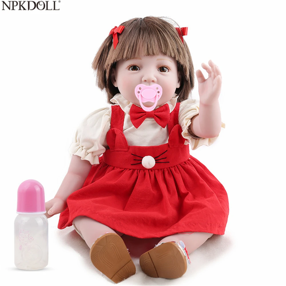 

NPKDOLL Reborn Baby Dolls Silicone Gift For Girl Princess Babies Vinyl 55cm 22 inch Decoration Fashion Kids Cute Doll Baby