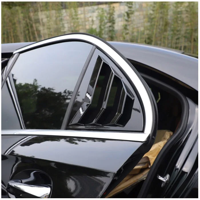 Для Mercedes Benz cla Class глянцевый черный оконная накладка на заднее ветровое стекло Стикеры стайлинга автомобилей W117 CLA200 CLA220 спортивный жалюзи декоративные наклейки