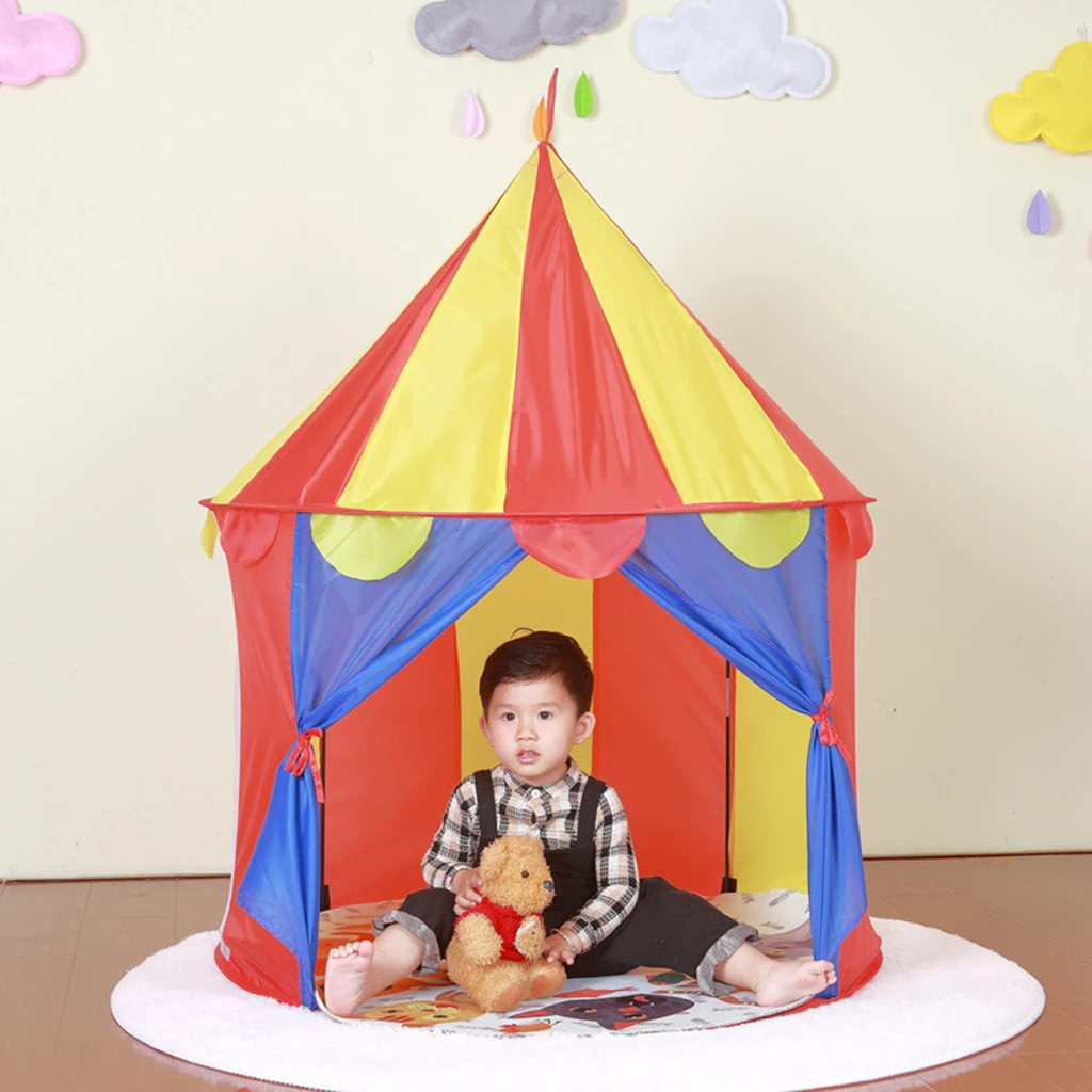 Easy to Pop Up Kids Playhouse Ball Pit Tent Kids Princess Tent Toy Children Playhouse Game Toys 100x100x135cm Outdoor Toy