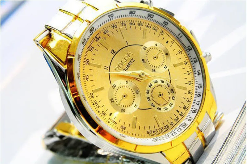 Mazing модные привлекательные Позолоченные Роскошные мужские часы с римскими цифрами металлические аналоговые кварцевые модные наручные часы горячая распродажа