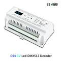 D4(CV)/D4C(CC)/DL(0-10 V) 4CH DMX512 панель расшифровки жидкокристаллического дисплея; D4 RGB/RGBW СИД Din рейка крепление 4 канала led ДАЛИ затемняя контроллер