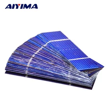 AIYIMA 50Pcs 0.25W 76x19mm Solar Panel Kit Polycrystalline Poly DIY Solar Cells