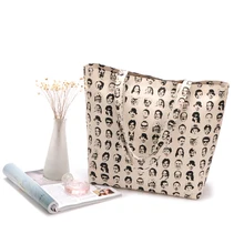 Сумка-тоут с большой вместительностью, женская пляжная сумка, парусиновая сумка для шоппинга, школьные книги, сумка для путешествий, набивные сумки на плечо