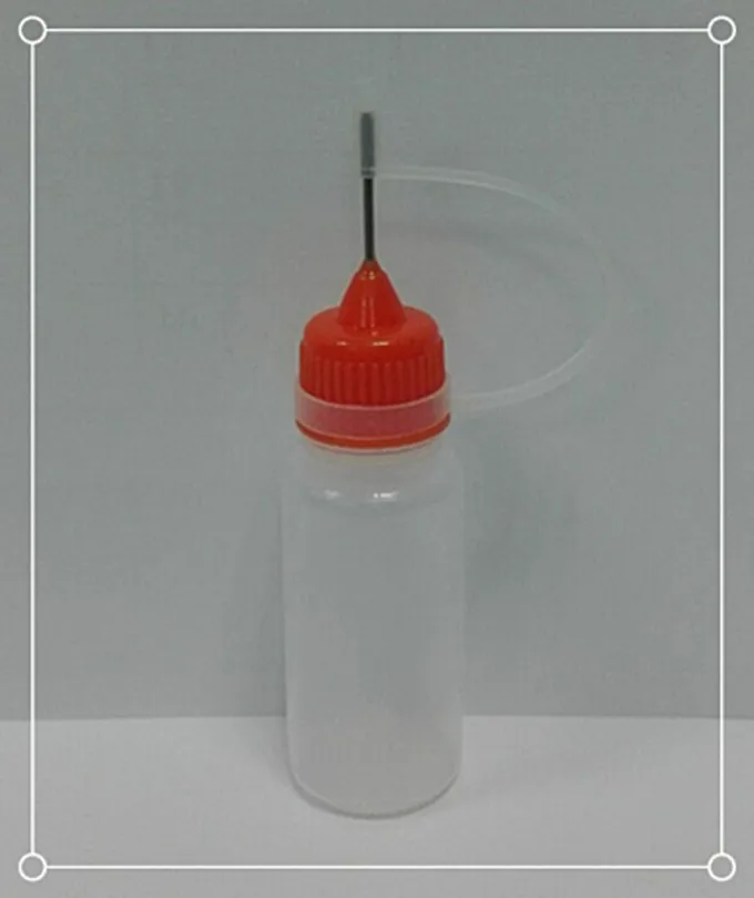 Игольчатая капельница крышка с металлической иглой 10 мл пластиковая бутылка для кальяна 300 шт - Цвет: Оранжевый