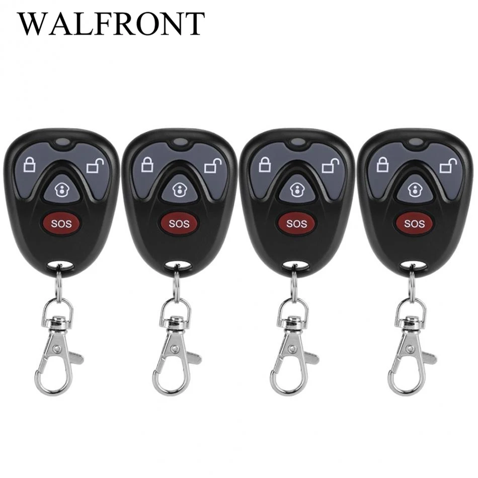 4pcs 433MHz Mini Wireless Control Key Fob Four Function Button Home