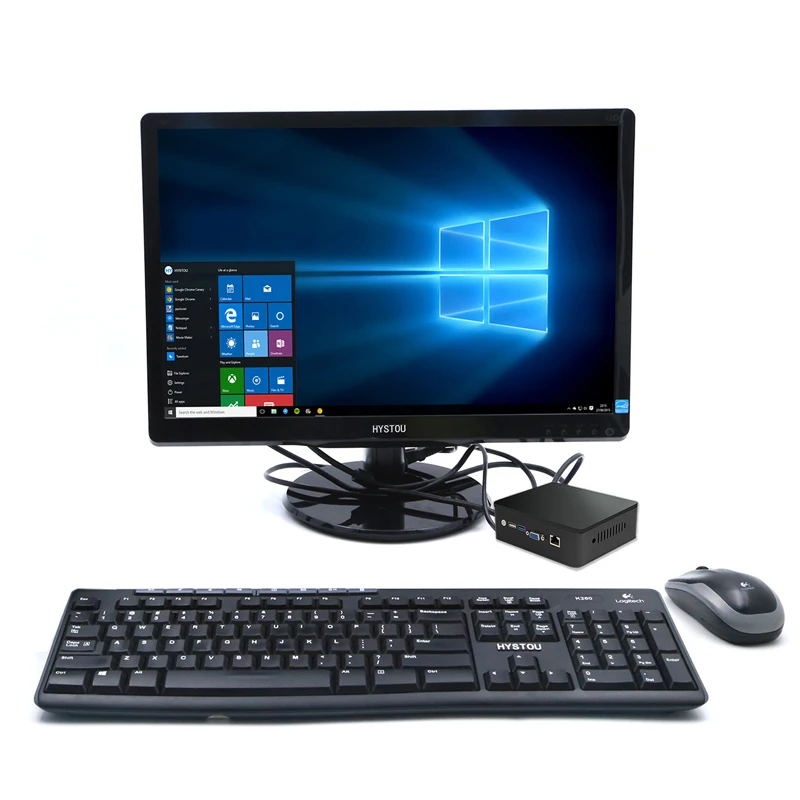 2018 Новый Hystou Intel NUC J1900 Мини ПК Windows 10 сервер волоконно оптический LAN двухканальный