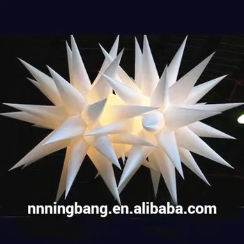 

Free shipment diameter 1.5m party favor multi-color inflatable star decoration