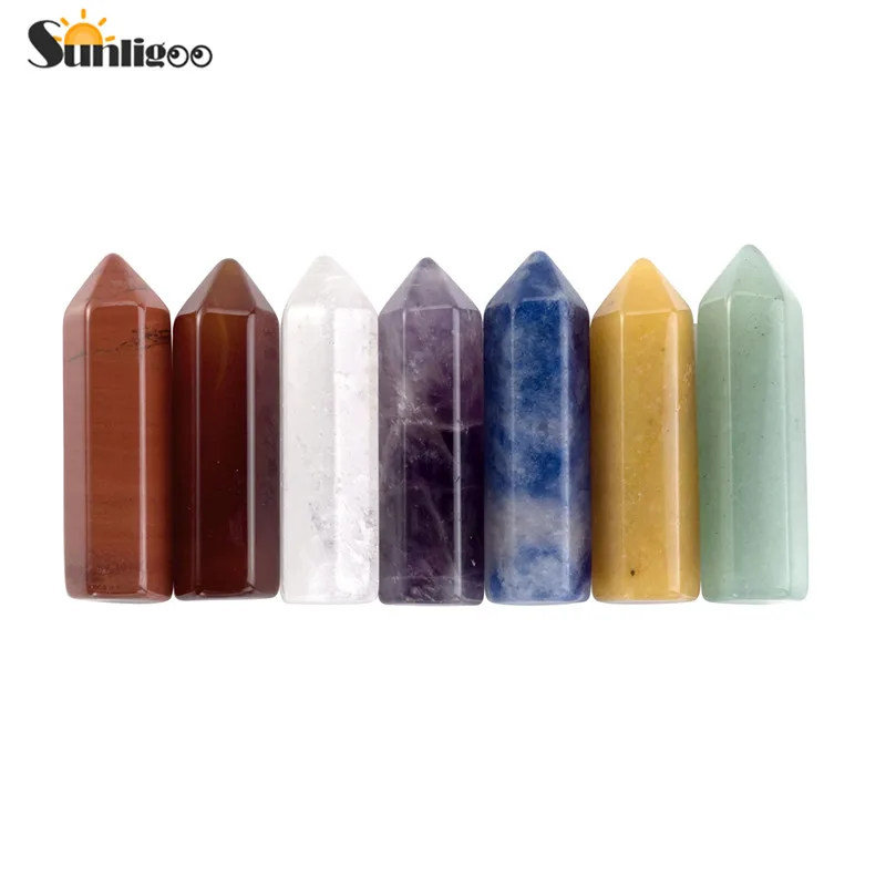2.2lbs/40+Pcs Electroplated Colorful Rock Quartz Reiki Healing Figurines Crystal 