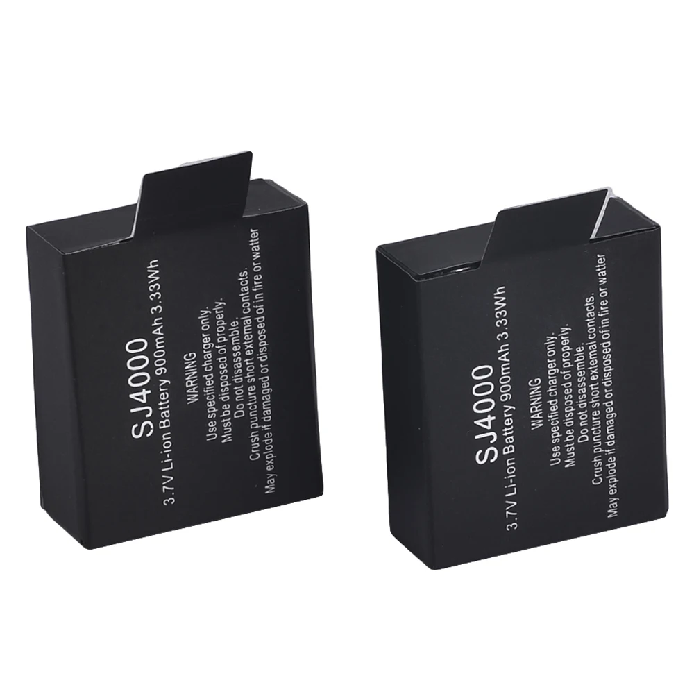 Топ 2x900mAh обновленный литий-ионный аккумулятор для SJCAM SJ4000 SJ6000 SJ5000 wifi + |