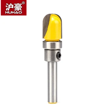 

HUHAO 1pc 1/2" Shank Router Bit Tungsten Carbide Woodworking Milling Cutter Round Edge Slotted Trimming Engraving Tool