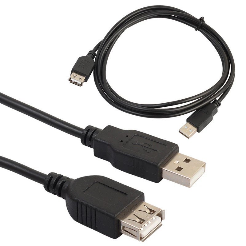 1.8//3M USB 2.0 Extension Cable Lead A Male Plug To Female Socket Cable New