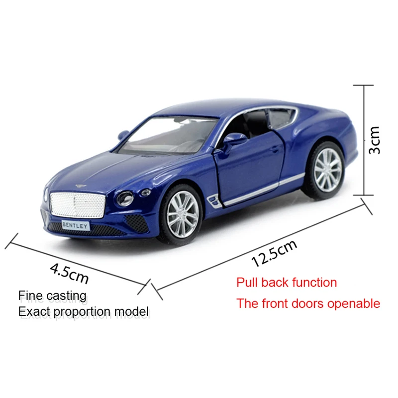 remarkable  RMZ CITY 1:36 Continental GT 2019 Sports Car Alloy Diecast Car Model Toy With Pull Back For Childre