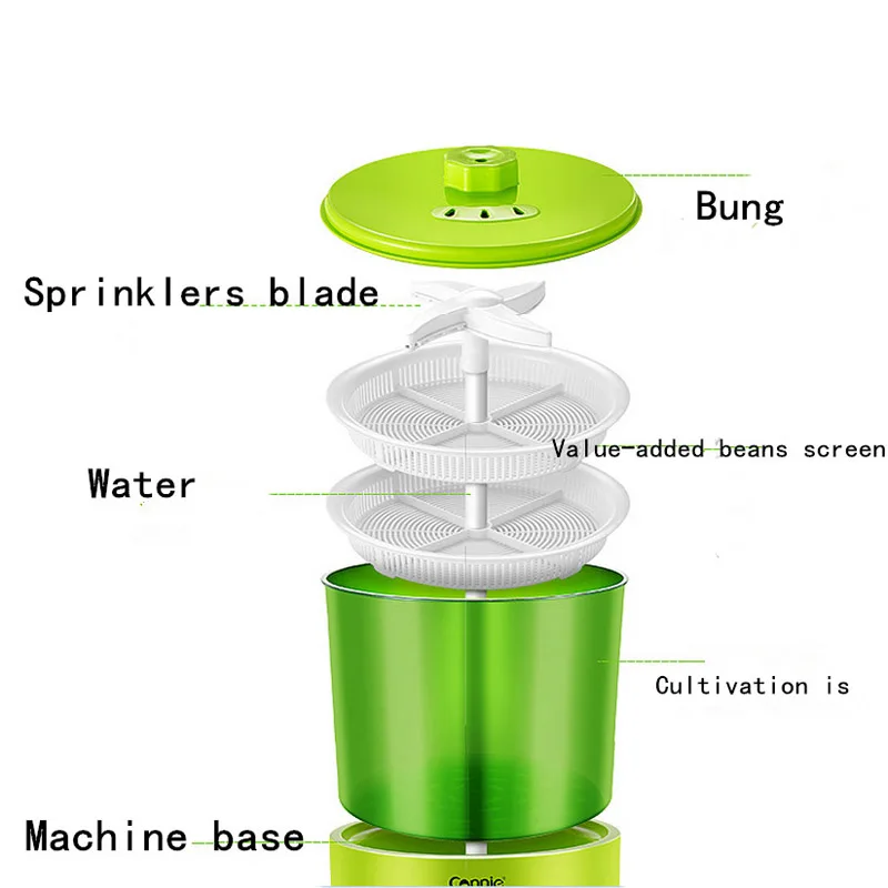Машина для проращивания фасоли домашняя полностью автоматическая 3 слоя большой емкости интеллектуальная многофункциональная умная домашняя машина для проращивания фасоли
