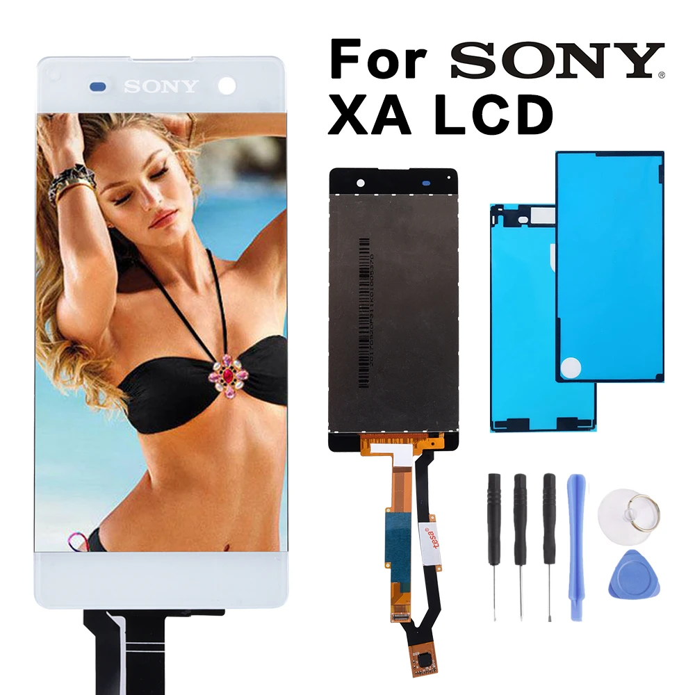 Для sony XA F3111 F3113 F3115 ЖК-дисплей с сенсорным экраном дигитайзер в сборе с рамкой