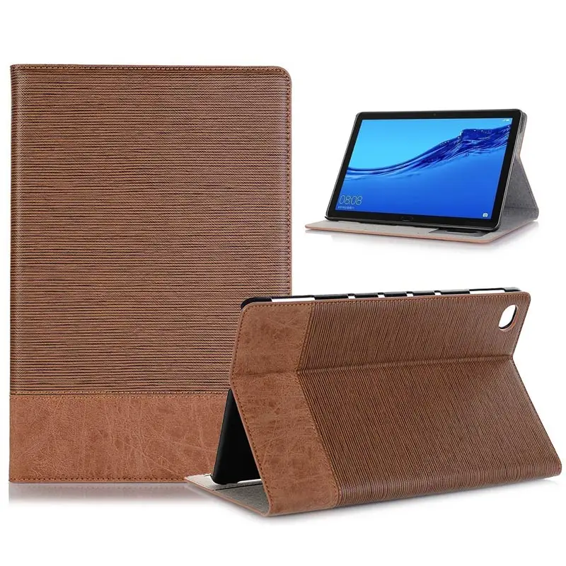 Чехол для Huawei Mediapad M5 Lite 10 1 дюймов BAH2 W19/L09/W09 из искусственной кожи с деревянным