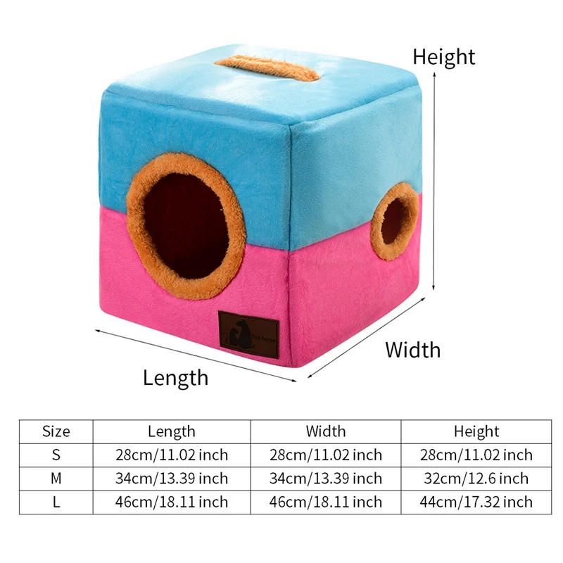 Хот-дог дом Питомник Гнездо Складная Кровать для питомца собаки кошка кровать дом для маленьких средних собак зимнее теплое Гнездо Щенок Кошка Питомник Кровать Диван