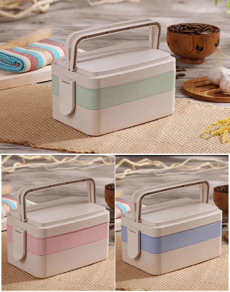 Portable-Bento-Lunch-Boxs-Three-layer-Food-Container-Microwavable-Bento-Box-With-Handle-For-Kids-School-Outdoor-Picnic-