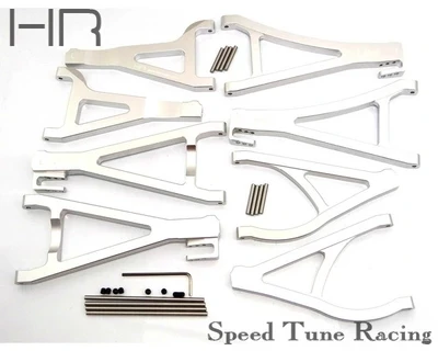 Комплект алюминиевых рычагов подвески для автомобилей Traxxas Summit, E-Revo и Nitro Revo - Цвет: Белый