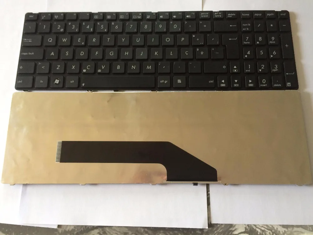 Новый португальский Po Клавиатура для ноутбука ASUS K50 K50A K51 P50 K60 K61 K50IN K62 K70 K70A K70AD F90 X5D f52 F52A макет