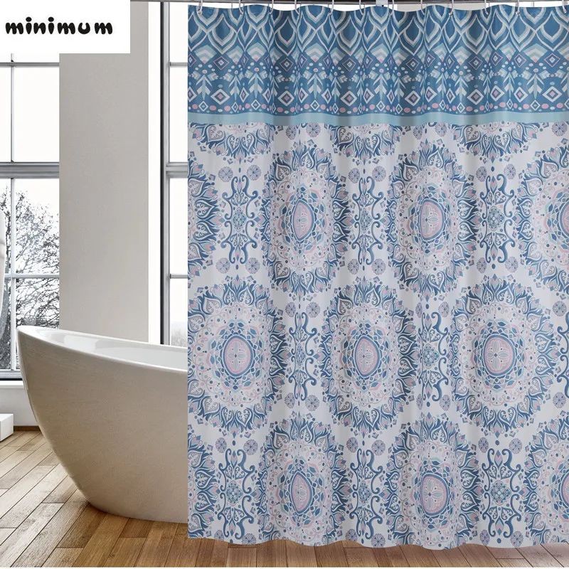 Waterproof thick shower curtain Bathroom partition Blackout curtains