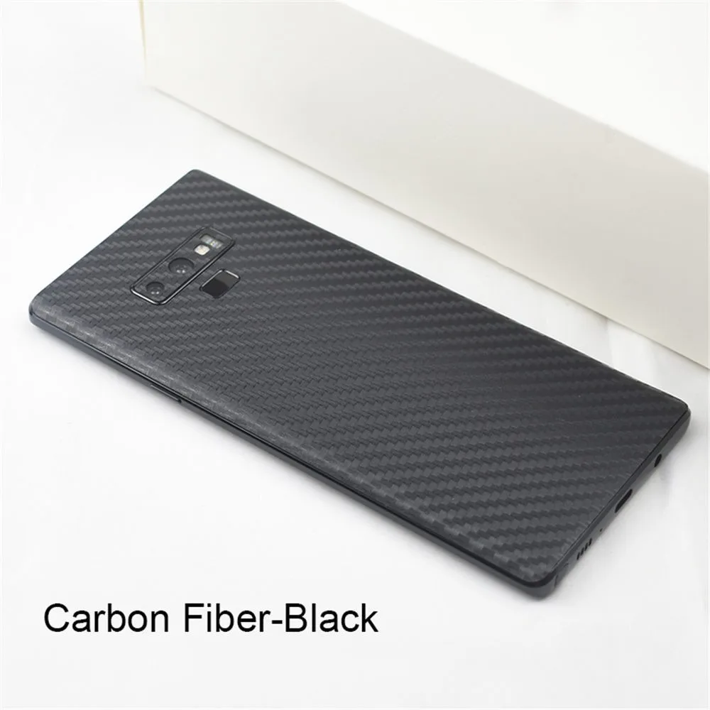 Back Cover Film For Samsung Galaxy Note 9 8 LeatherCarbon FiberWood Skins Protective Sticker For Samsung S9 S8 Plus Note 9 8 (19)