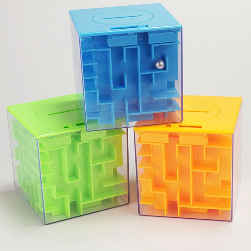 3d Save Money Magic Cube Maze Magic Square Puzzle Game Educational Intelligence Toy Rolling Ball Toy Best For Children Adults Square Puzzle Maze Magicmagic Square Puzzle Aliexpress