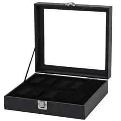 Высокое качество 10 слотов дисплей наручных часов коробка для хранения Подставка Органайзер корпус часов ювелирные изделия Dispay Коробка
