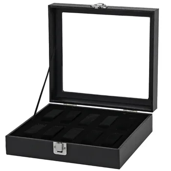

High Quality 10 Slots Wrist Watch Display Box Storage Holder Organizer Watch Case Jewelry Dispay Watch Box Dropshipping