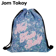 JomTokoy модный Дамский рюкзак со стягивающим шнуром 3D печать путешествия Softback женская сумка со шнурком сумки SKD27128