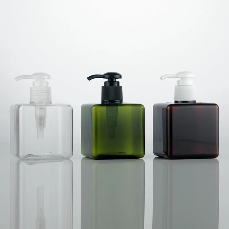 3 colors 250ml empty square soap shaving foaming dispenser pump