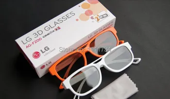 

Free shipping 2pcs/set 3D polarized glasses fit for LG AG-F200 no flash Universal 3D cinema RealD 3D TV
