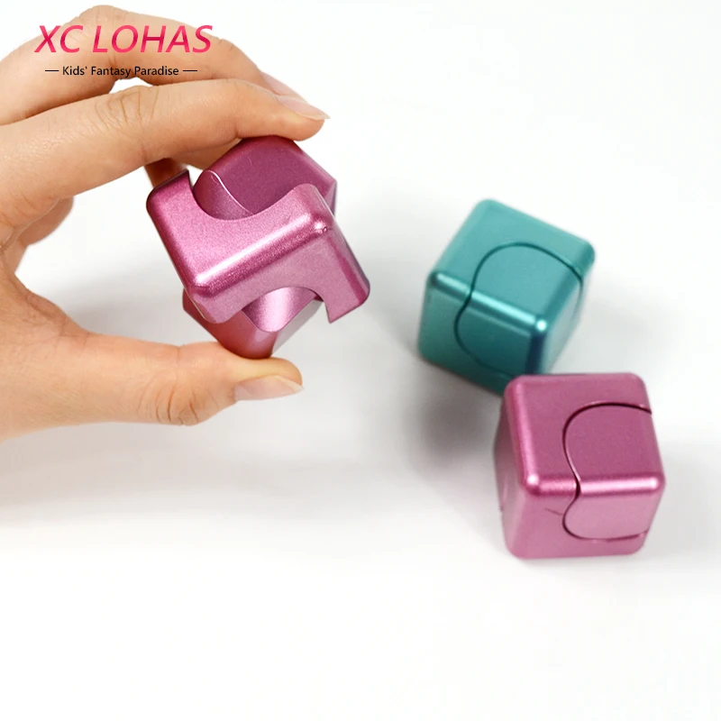 3 Colors Funny Fidget Cube Spinner Adult Anti Stress Toys Spin Puzzle Magic Cube Finger Toys