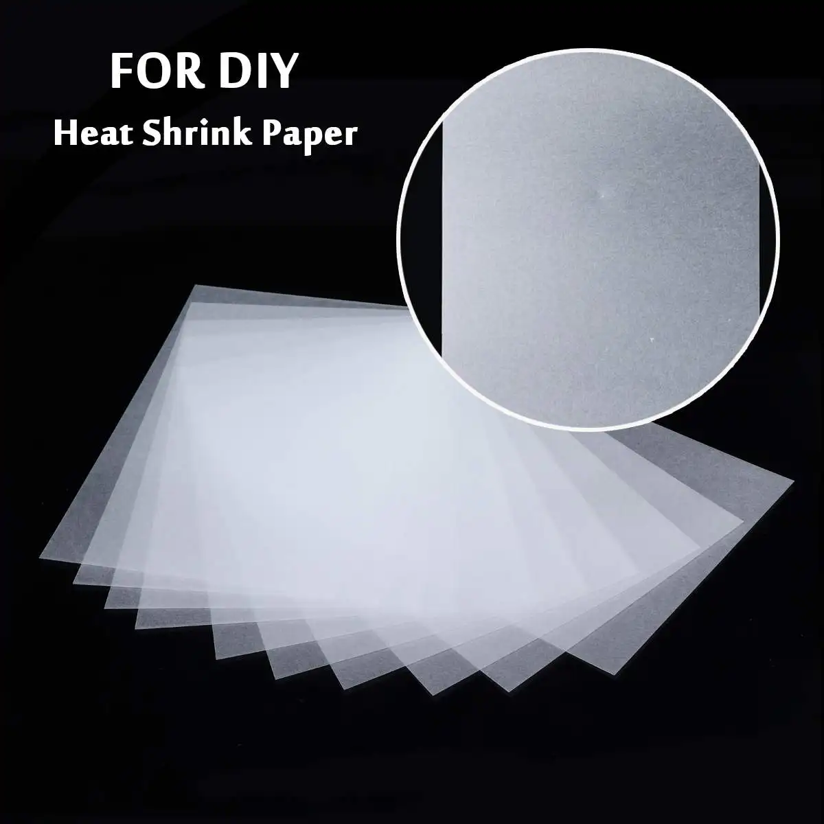 5x Heat Shrink Paper Sheets for DIY Hanging Decoration Crafts Rough Polish  - AliExpress