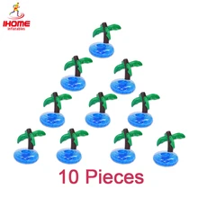 IHOME 10 шт./партия Мини кокосовое дерево надувные напитки подстаканник пляж плавательный бассейн поплавок вечерние игрушки напитки лодки подставки