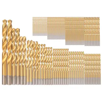 

99Pcs 1.5mm to 10mm HSS Titanium Coated Twist Drill Bit Set with Storage Case