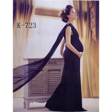 2015 New Maternity Photography Props Clothes For Pregnant Women Dress Pregnancy Clothing Photo Portrait The Blue