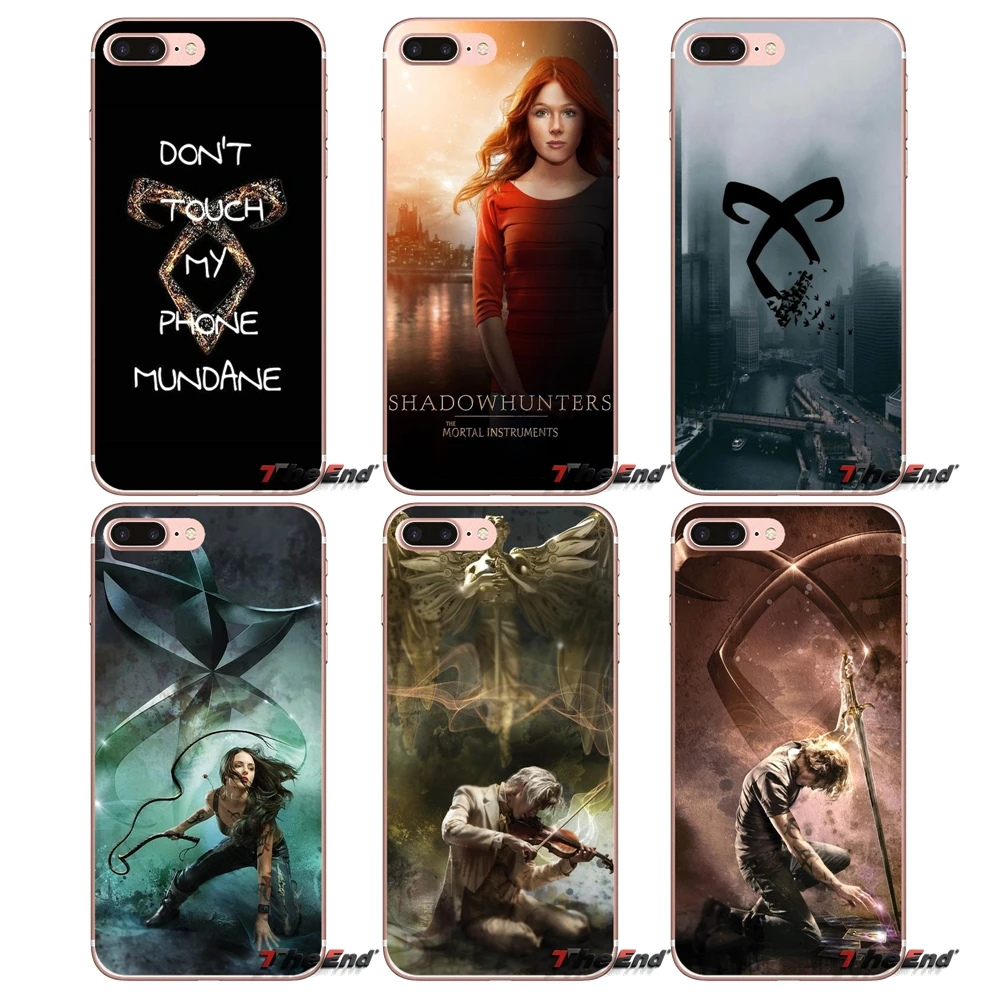 

Transparent TPU Covers For iPhone XS Max XR X 4 4S 5 5S 5C SE 6 6S 7 8 Plus Samsung Galaxy J1 J3 J5 J7 A3 A5 SHADOWHUNTERS Cover